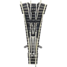 9157 N Fleischmann piccolo (mit Bettung) Dreiwegweiche 111 mm 15 °  1 St.