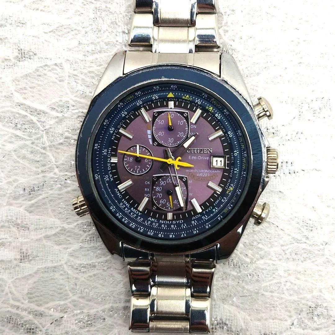 CITIZEN Eco-Drive Blue Angels Chronograph Men’s Watch Stainless Steel