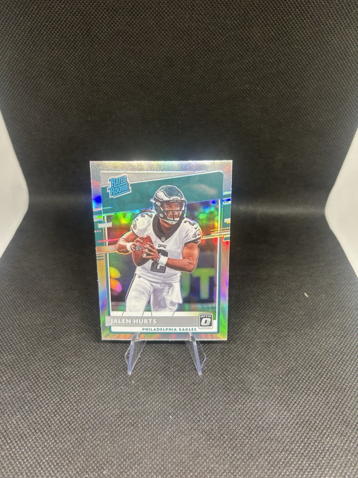 2020 Panini Donruss Optic - Rated Rookies Jalen Hurts #164 Holo Prizm (RC)