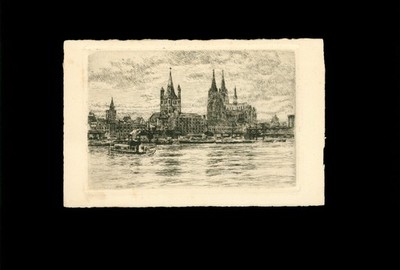 Ansichtskarte Kupferdruck Köln - Kölner Dom 