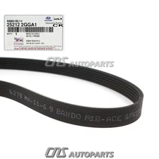 ⭐GENUINE⭐ DRIVE BELT V-RIBBED FOR VARIOUS HYUNDAI KIA 2.0-2.4L 16-22 252122GGA1