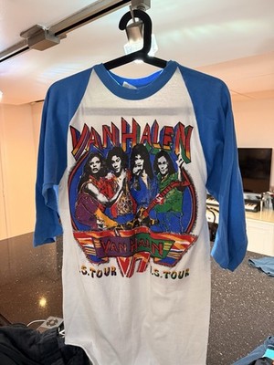 Vintage Van Halen Shirt Large Early 80s Bootleg Jersey