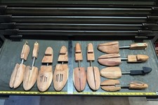 Vintage Cedar Wood Shoe Trees Lot of 10 - Rochester, Brookstone, Split Toe Pairs