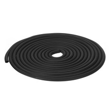 6mm x 7.5 Meters Foam Weather Stripping Door Seal for Instruments - Black