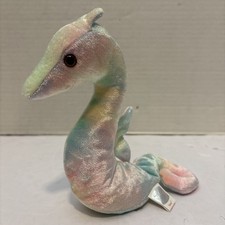 New w/o Tags Ty Beanie Baby Neon the Rainbow Pastel Seahorse
