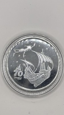 Disneyland 70th Anniversary Peter Pan Medallion w/ Case