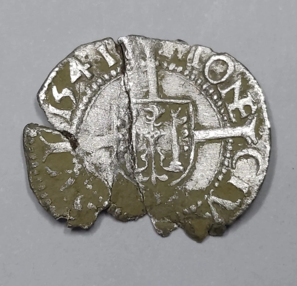 RARE Argent, 1/2 Carolus 1541 - Charles Quint (Karl V) -Ville de Besançon (.58g) - Photo 3/4