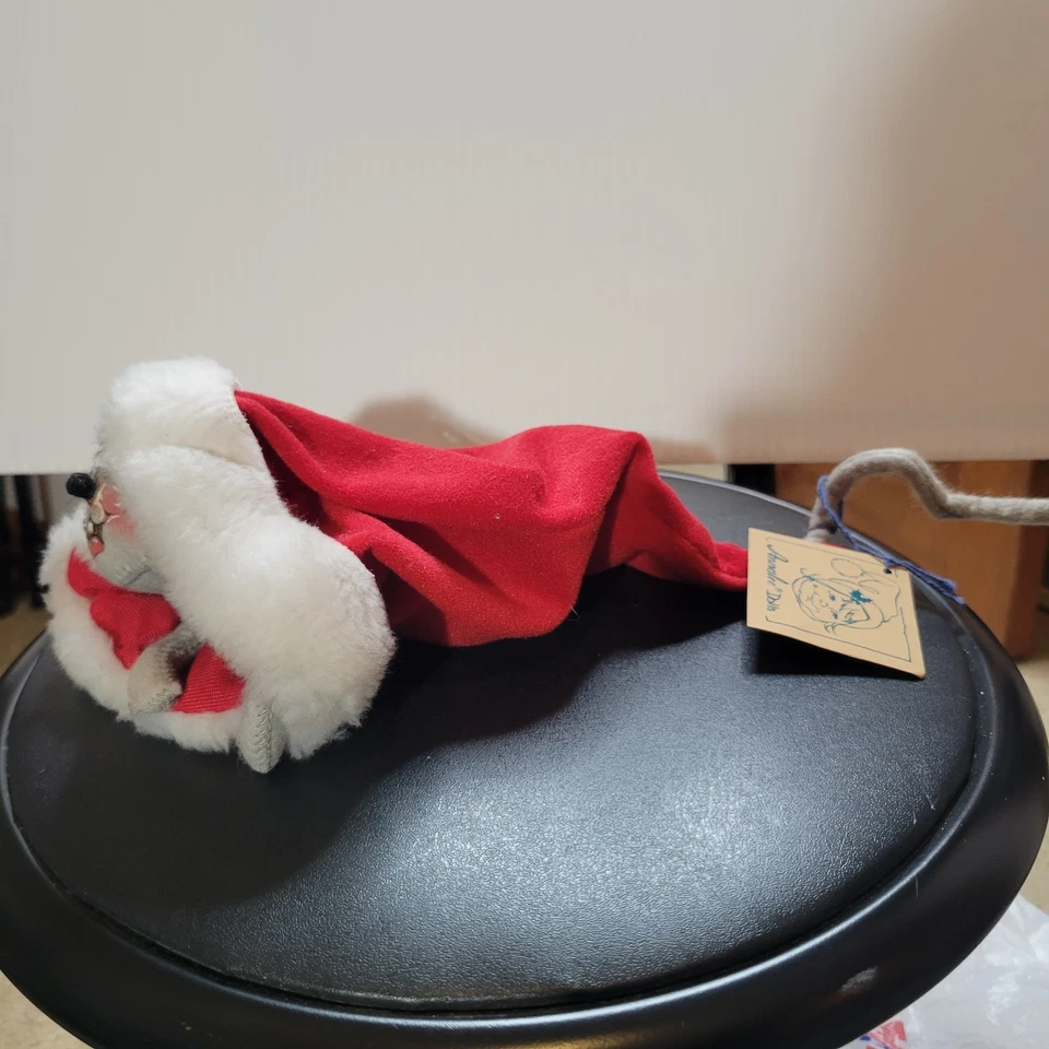 Кукла Annalee 6 дюймов мышь в шляпе Санта ~ 1992 - Изображение 3 из 4