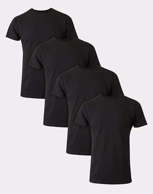 Hanes Men's T-Shirt 4-Pack Tee Ultimate Big Man Cool Comfort FreshIQ Crewneck