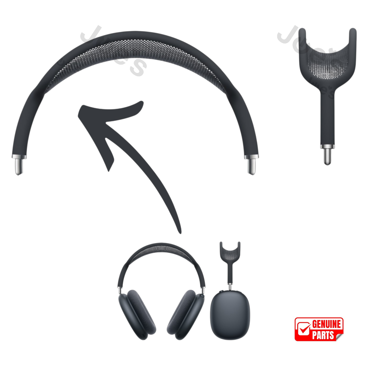 OEM Apple AirPods Max Wireless Headphones Headband Arch OEM Apple AirPods Max Wireless Headphones Headband Arch