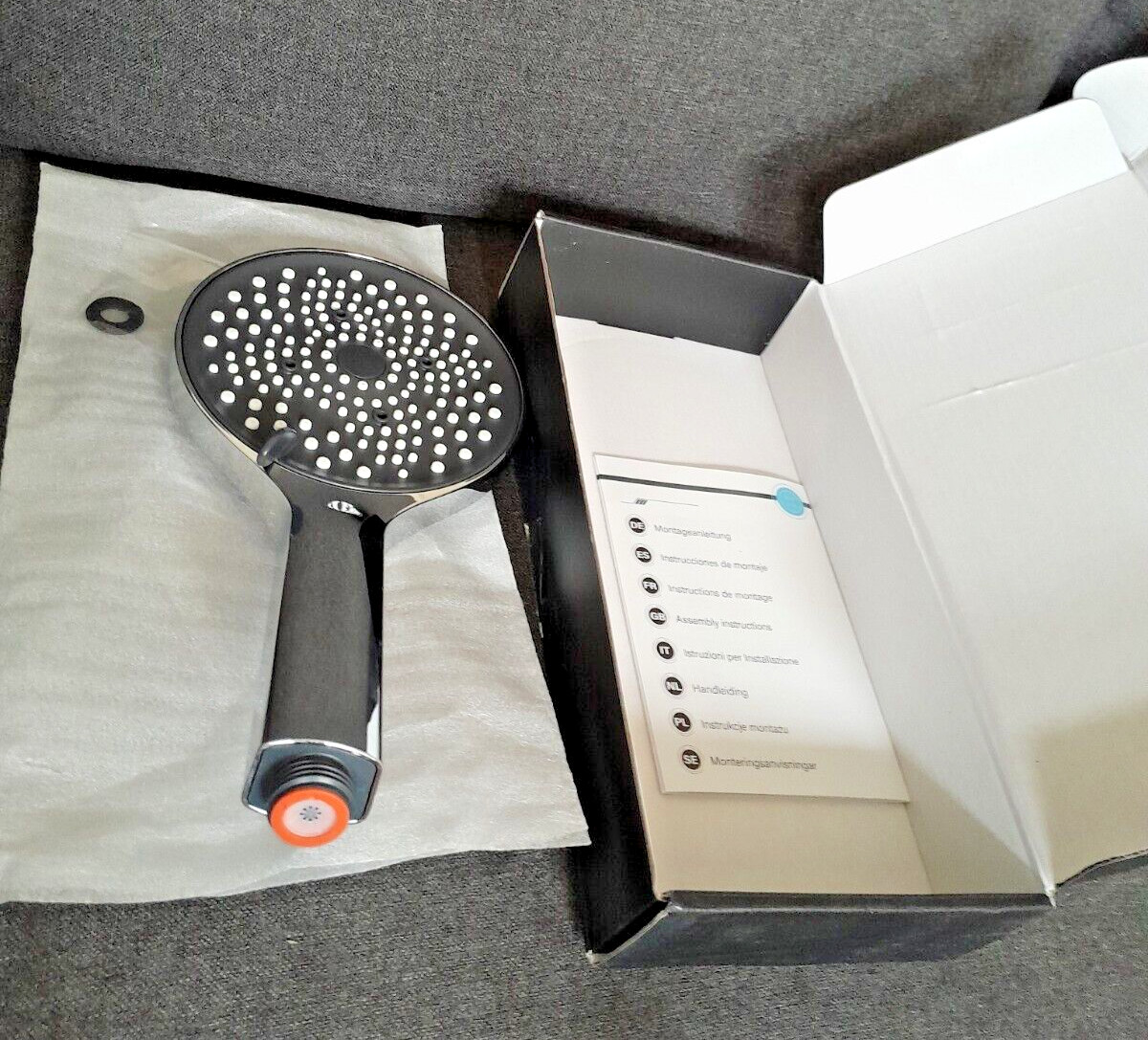 YEAUPE Shower Head High Pressure - 130mm Large Power Shower Head 6 Modes