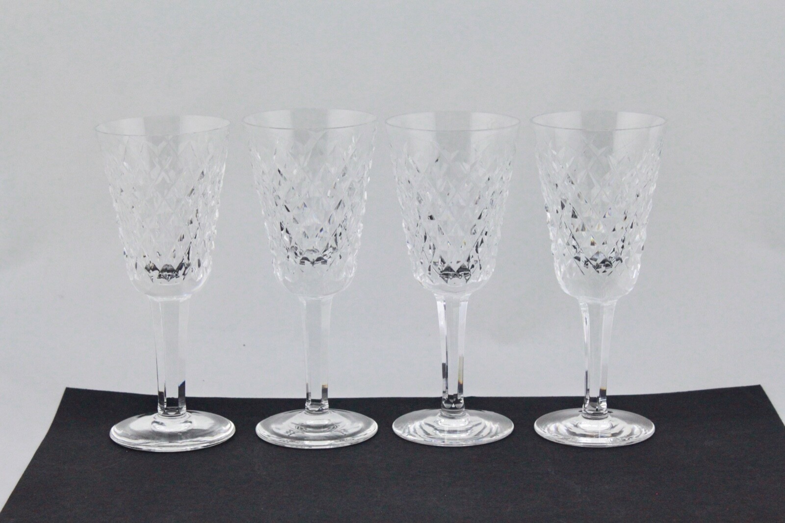 SET OF 4 WATERFORD CRYSTAL ALANA 5-1/8” SHERRY GLASSES – MINT