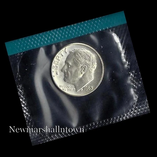 1963 P Roosevelt Uncirculated Silver Dime ~ Coin from Original U.S. Mint Set