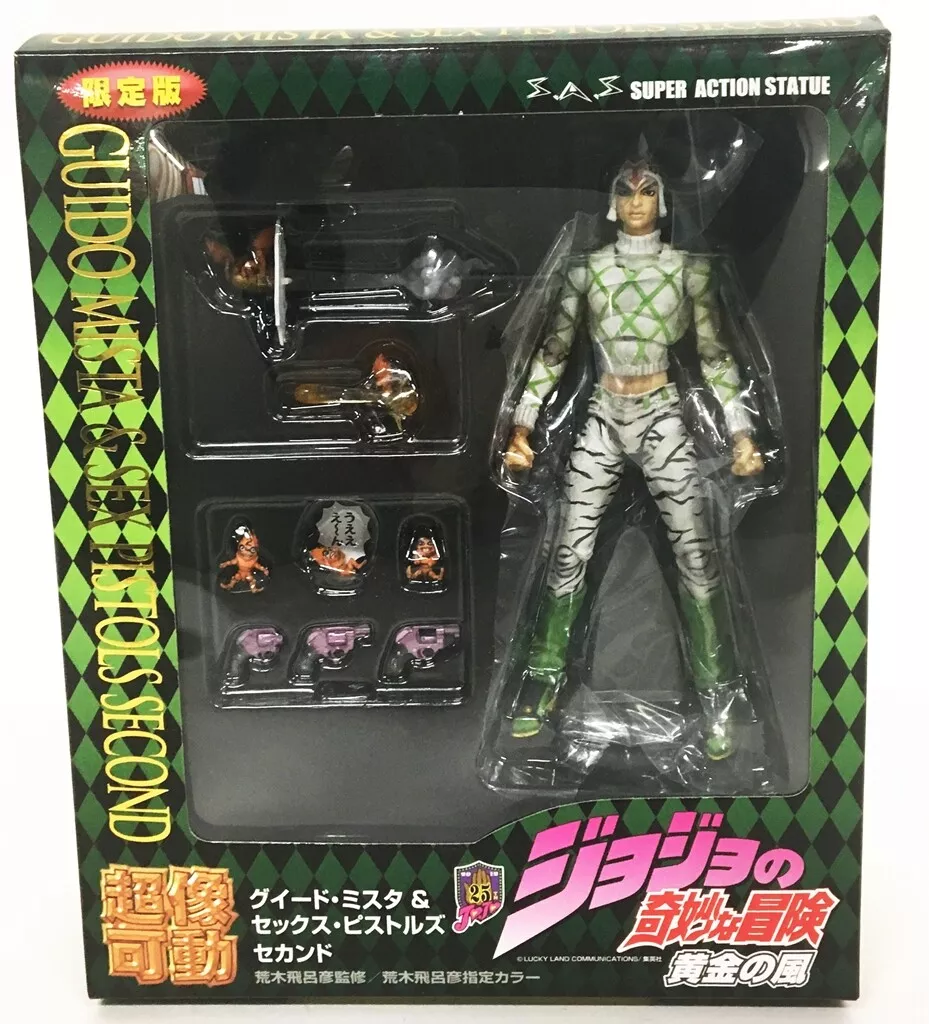 JoJo's Bizarre Adventure Guido Mista & S-P Black Version Super Action  Statue Action Figure