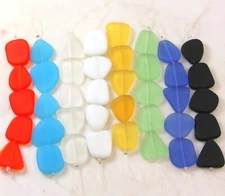 Large Free Form Cultured Beads, 8 Strands, Assorted Colors, 64 Pieces