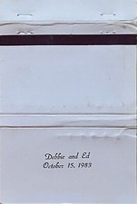 Debbie And Ed 10/15/1983 Vintage 40-Strike Ma...
