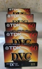 2 Pack TDK DVC 60 Mini DV Digital Video Cassette Tapes NEW Sealed