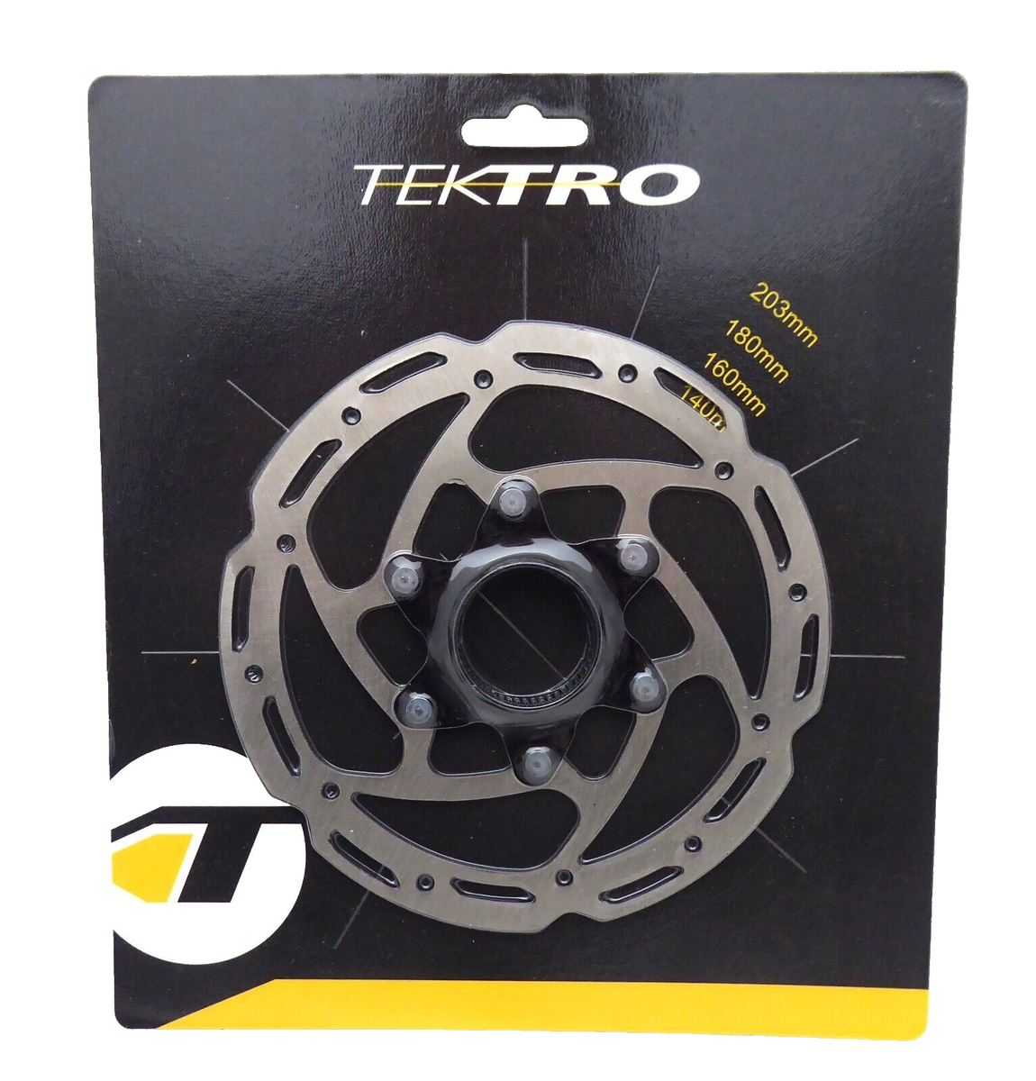 Tektro TR160-35 Disc Brake Rotor - 160mm, Center-Lock, Silver | eBay