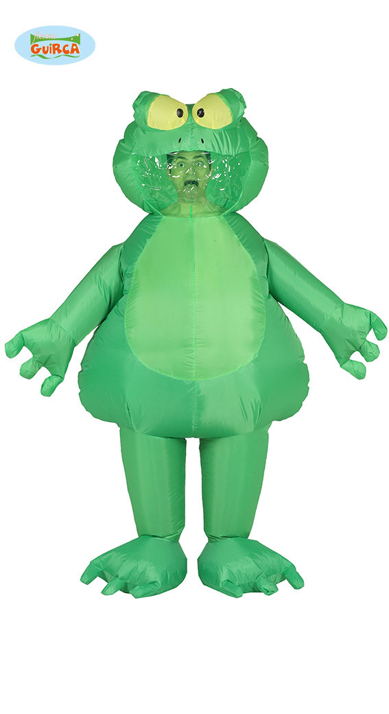 COSTUME RANA GONFIABILE CARNEVALE VESTITO ADULTO GUIRCA TG UNICA ANIMALE UNISEX