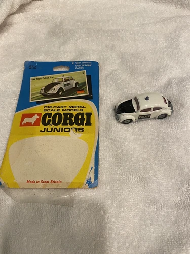 Vintage Corgi Juniors Whizzwheels Volkswagen 1300 Police Car