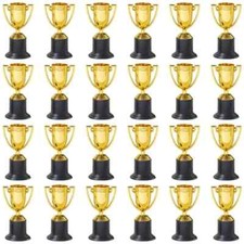 24 Pack Mini Trophies, Gold Award Trophies for All Ages, Competitions, 4 In