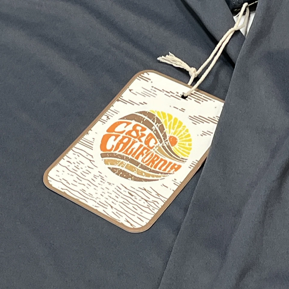 C & C California Rash Guard Para Hombres M Martha Vineyard Manga Larga UPF 50 Playa Foto 3 de 4