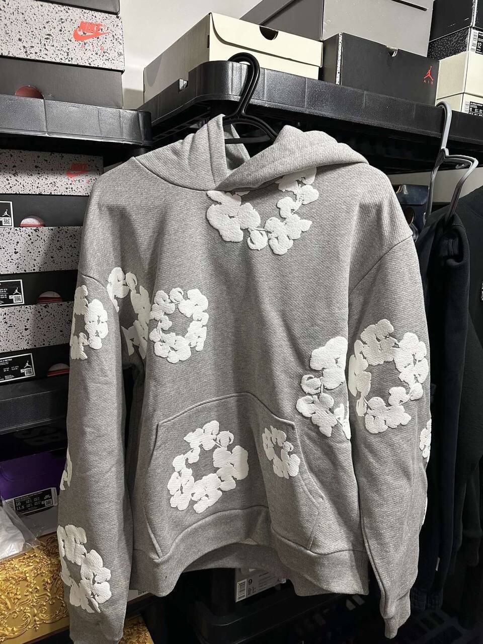 RARE AUTHENTIC Denim Tears The Cotton Wreath Sweatshirt Gray size L