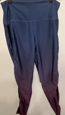 BCBG Maxazria Women  s Purple Workout Leggings High Waisted Size Medium