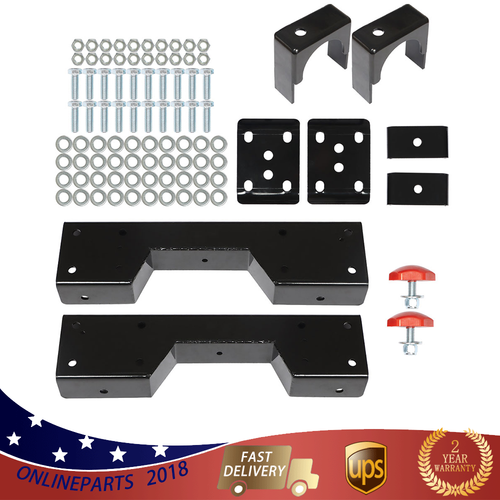 C-Notch Rear Support &amp; Drop Flip Kit For 88-98 Chevy Silverado C1500 GMC Sierra