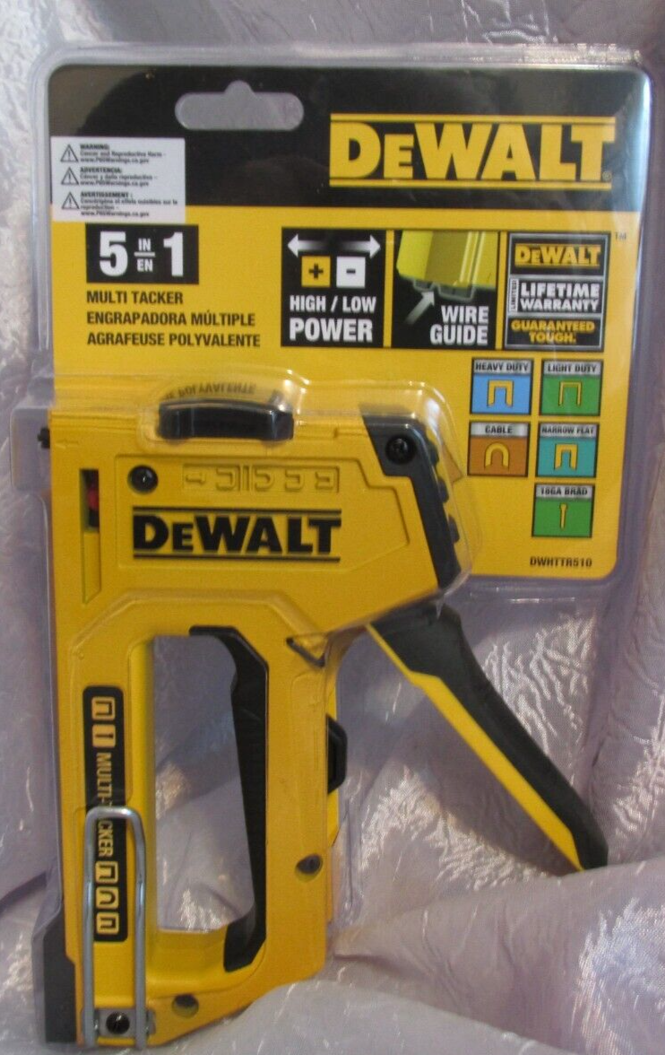 DeWalt 5In1 MultiTacker Stapler Brad Nailer MultiTool DWHTTR510 eBay