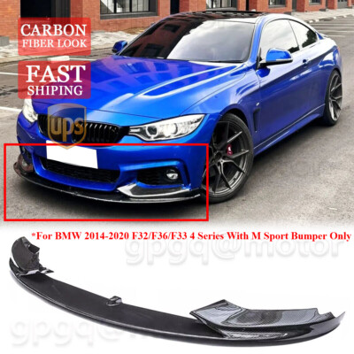 For BMW F32 F33 F36 4 Series M Sport 2014-2020 Carbon Front Bumper Lip Splitter