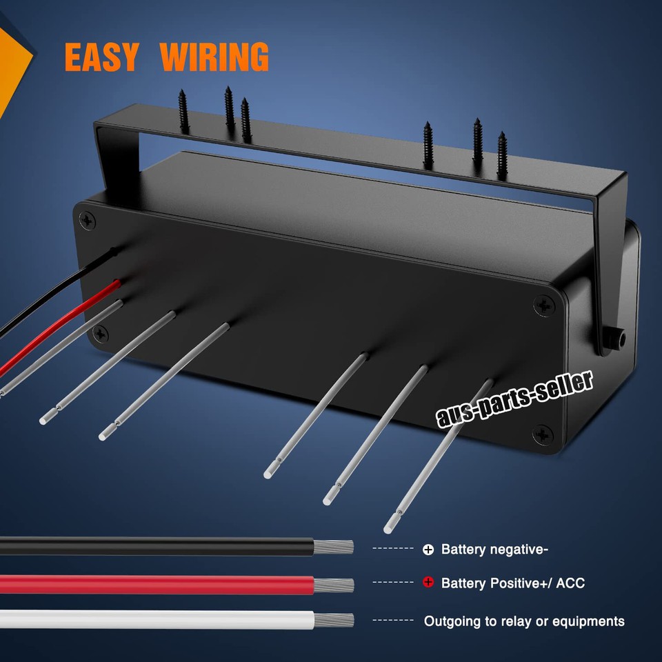 6 Gang 12V/24V DC On/Off Rocker Switch Panel Control Box for Car Boat ...