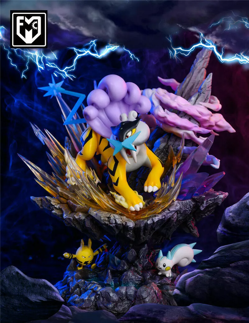 MFC Raikou Statue Resin Model GK Pokémon Collections Painted 32cm New