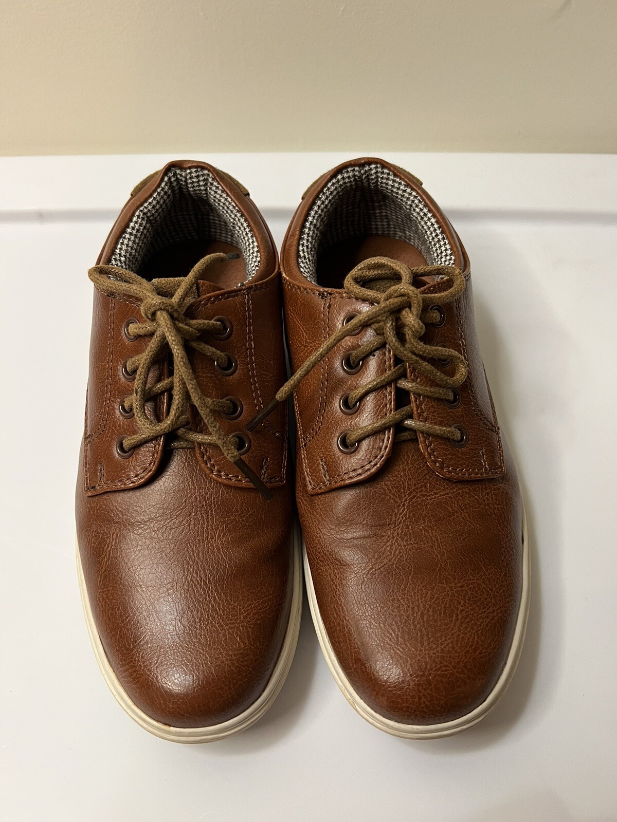 SAOLA Scarpe Oxford eleganti stringate ASHFORD HAYES giovani ragazzi 2 marroni ecopelle