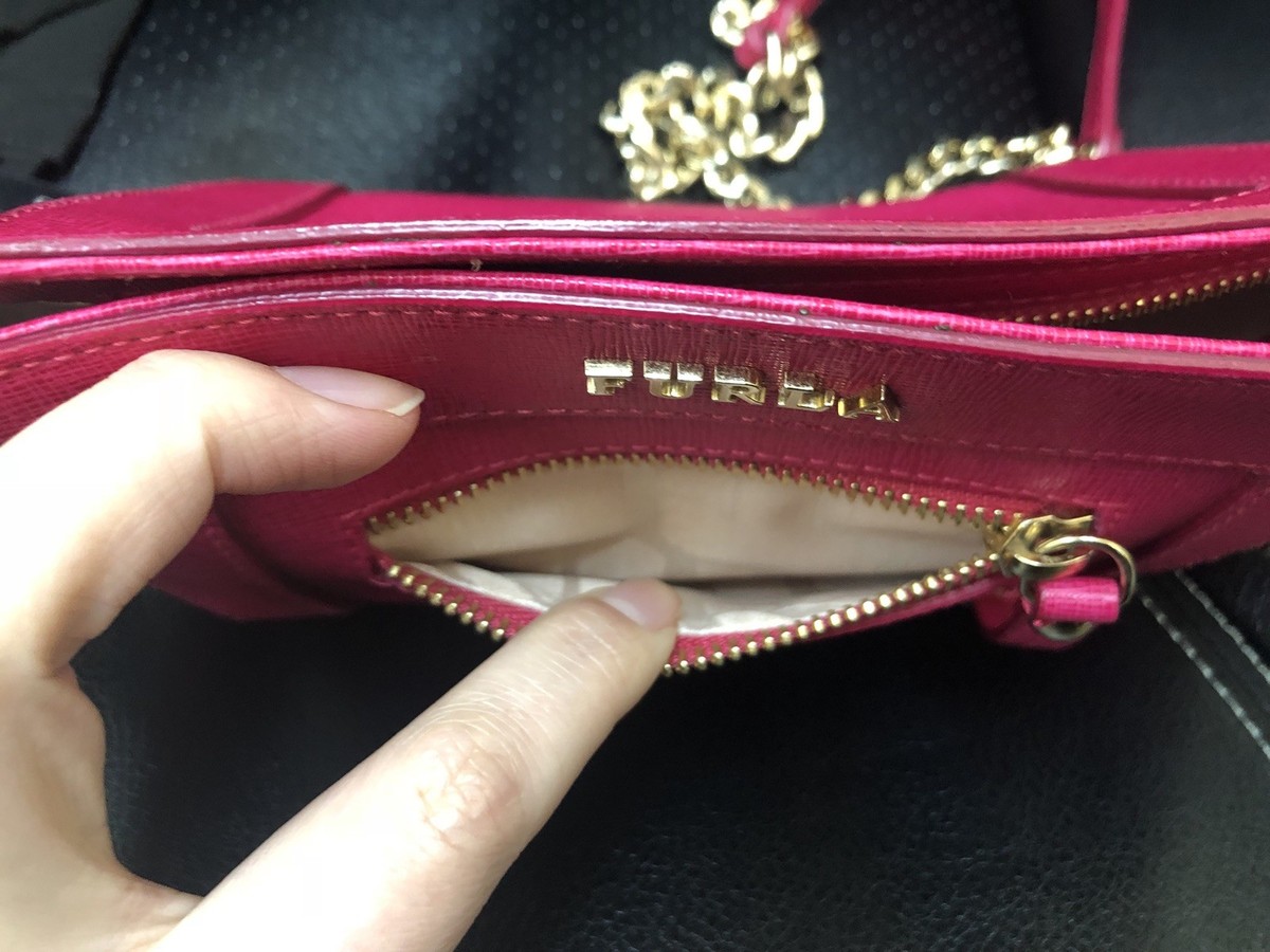 送関込☆FURLA MAGNOLIA XL ZIP AROUND SLIM - VITELLO MILOS NWT Furla Magnolia Small Ginevra Red Pink Saffiano Leather