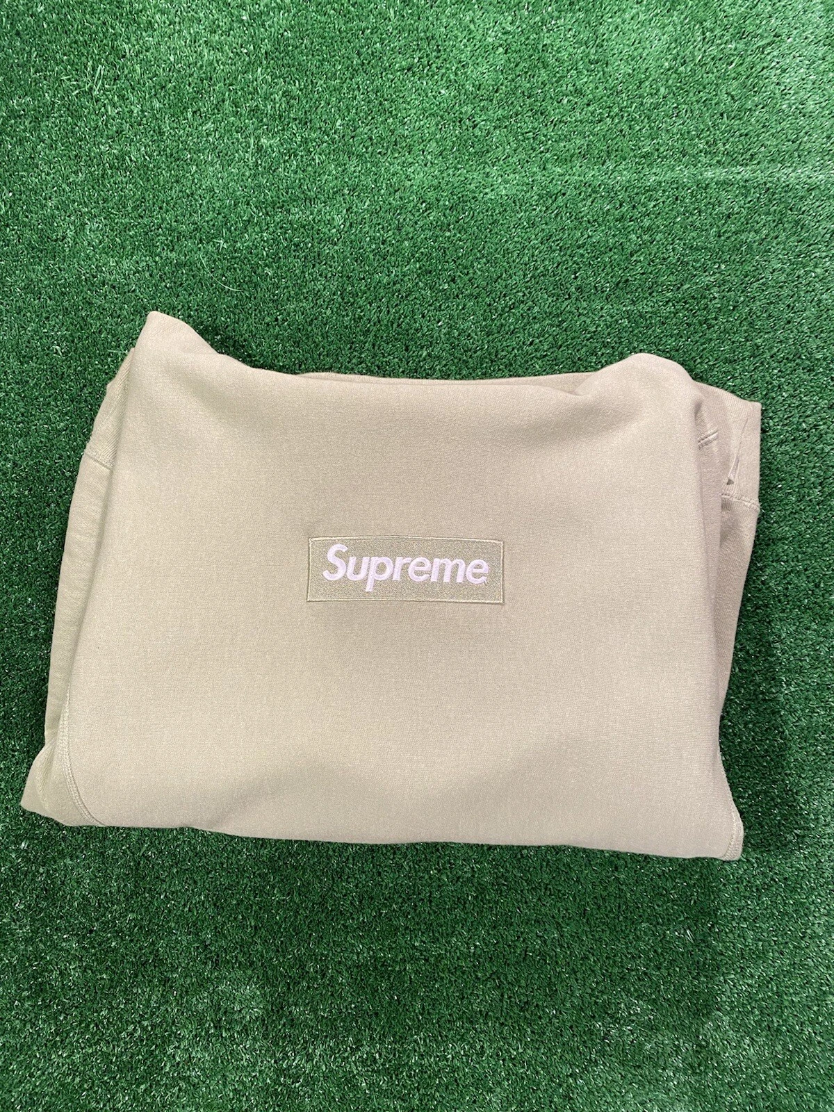 100 % AUTHENTIQUE BOITE SUPREME LOGO PULL À CAPUCHE SWEAT SHIRT SAGE FW16 TAILLE LARGE