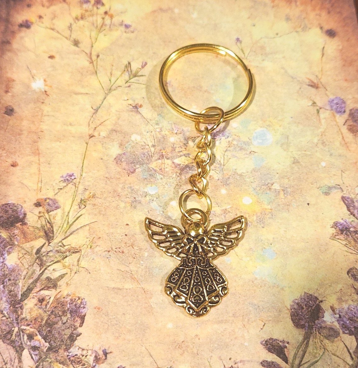 Angel Keychain Religious Keychain Accessory Gold FREE SHIPPING | eBay