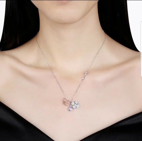 925 Sterling Silver Y Necklace Flower 