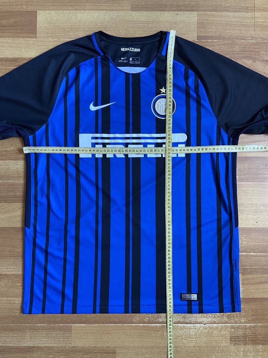 INTER MILAN 2017 2018 HOME FOOTBALL SHIRT SOCCER JERSEY NIKE
