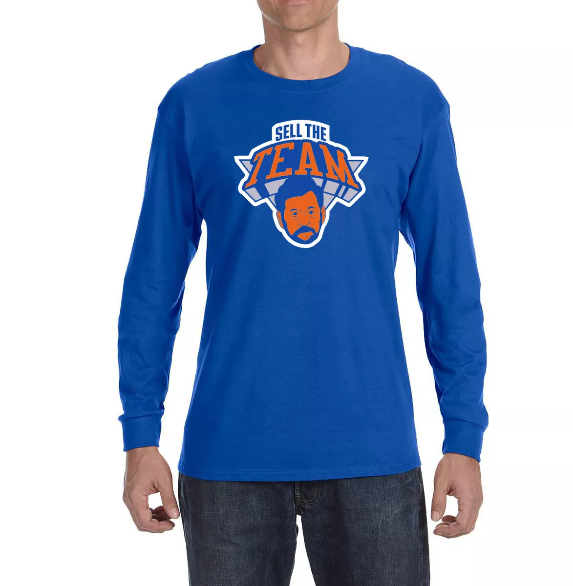 Jordan Men's New York Knicks Black Max 90 Long Sleeve T-Shirt, Medium