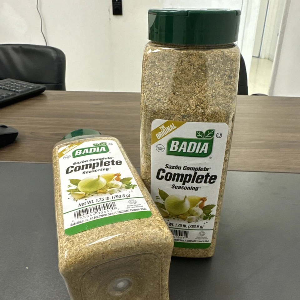 Paquete de 2 condimentos completos Badia Sazon mezcla de aves de corral/carne/pescado - 2x1,75 lb Foto 3 de 4