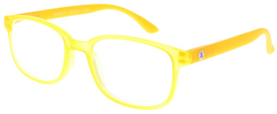 Leichte Lesebrille mit sehr hohem Tragekomfort aus Kunststoff RAINBOW in Gelb