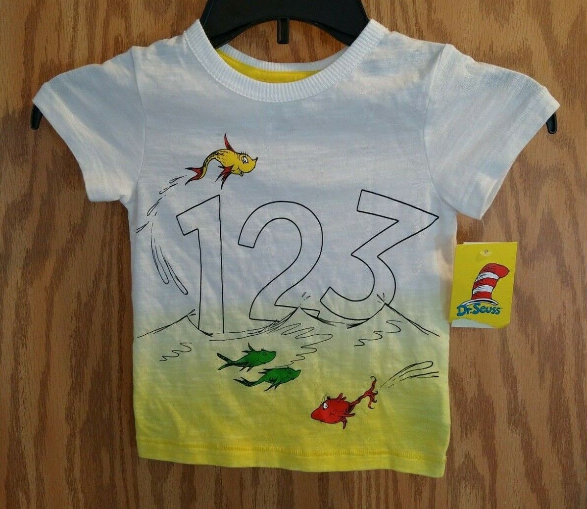 Boys shirt SZ 18 Mons Dr Seuss Short Sleeve One Fish Two Fish Shirt T-Shirt New