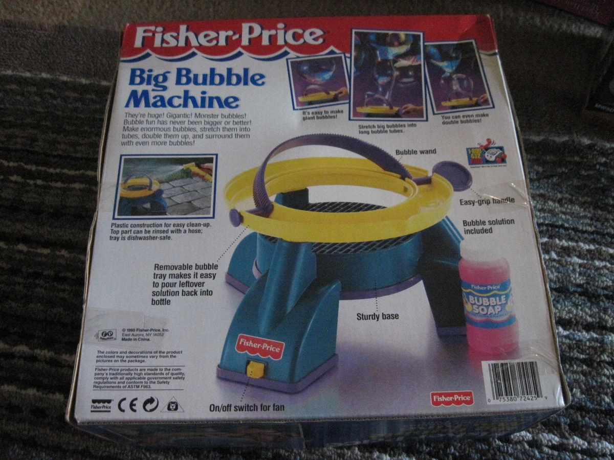 Fisher Price Big Bubble Machine 1995 SEALED NEVER USED eBay