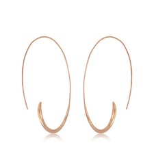Women's 925 Silver Big Circle Smooth Large Designer Hoop Earrings Jewelry