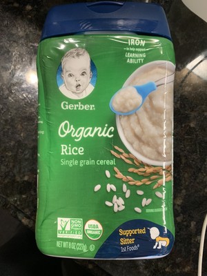 gerber cereal rice single grain