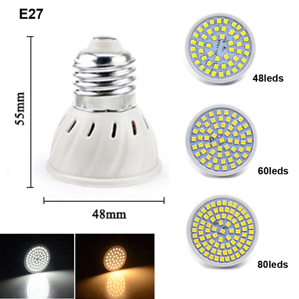 GU10 MR16 E27 E14 LED Bulb 5W 7W 9W Light Bulb Spotlight SMD2835 Lamp Downlight - Image 4 of 4