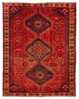 Amazing Hand Knotted Antique Shrz Pictorial Wool Area Rug 10 x 6 Ft