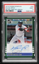2019 Donruss Retro 1985 Signatures Green 1/5 David Ortiz PSA 9 MINT Auto HOF 6i2