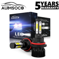 For Ford F-350 F-250 F-150 1987-1991 10000k 9004 Led Headlight Bulbs Hilow Beam